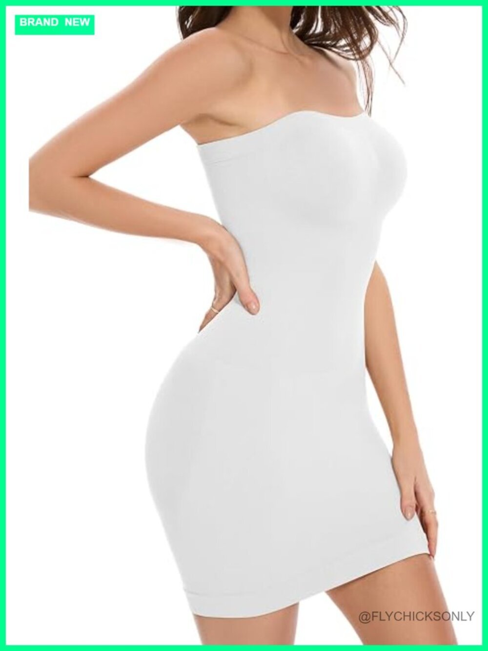 Strapless Shapewear Slip Dress Tummy Control Full Slip Body Shaper